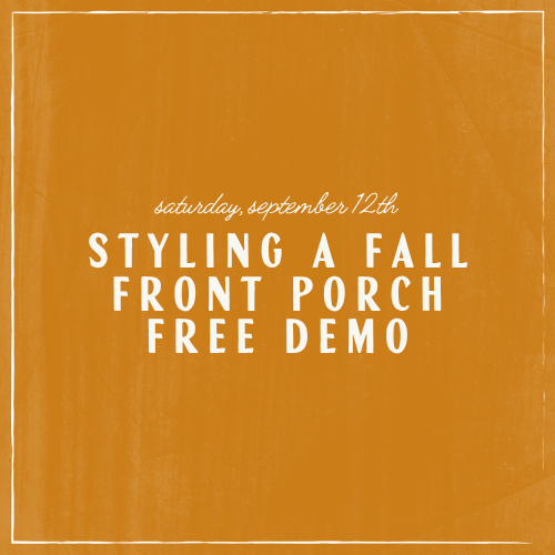 Styling a Fall Front Porch Demo